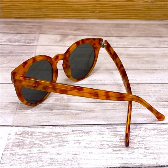KOMONO Sunglasses Lulu tortoise cateye Women's round brown orange - Picture 6 of 14